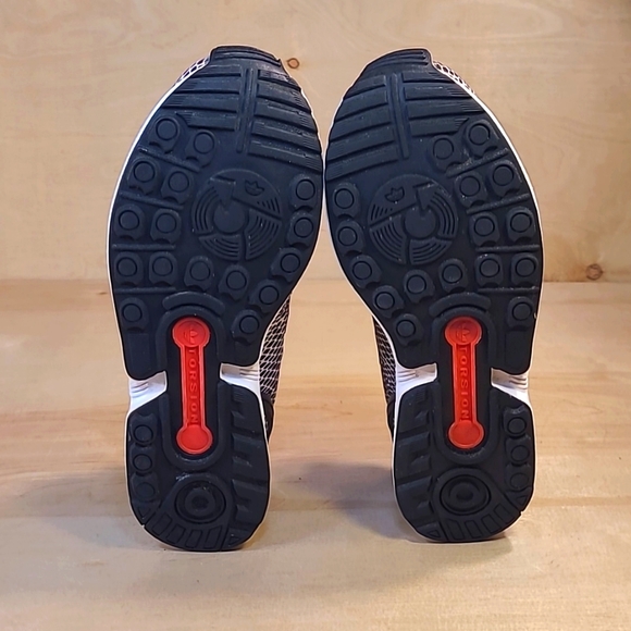 Adidas ZX Flux Torsion Black White Athletic Men's Shoes - Picture 8 of 10